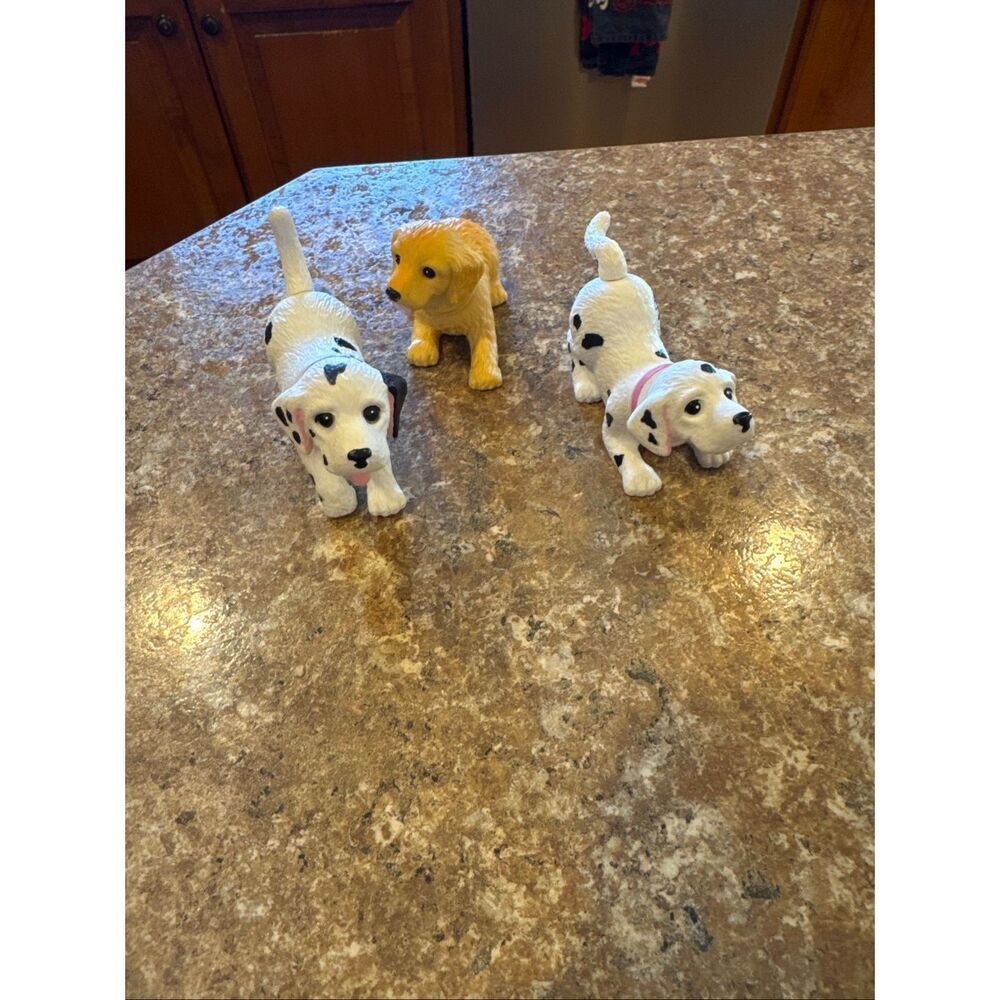Vintage 2001 Mattel Barbie bobble head dog bundle